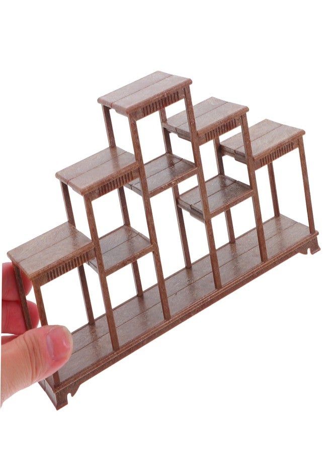 Yardwe Miniature Dollhouse Display Shelf 7.09X3.94X1.65 Inches Dollhouse Furniture for Mini Accessories and Creative Play - Image 4